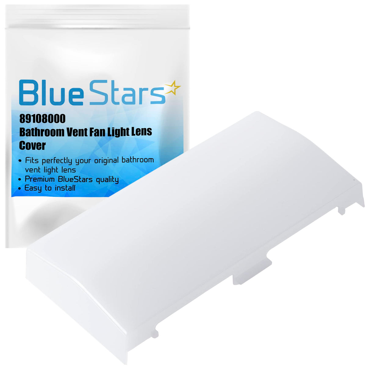 BlueStars 89108000 Bathroom Vent Fan Light Lens Cover – Fits Broan & NuTone 763RLN 769RF 770F VF705RCN VF707RCN – Replacement for 89108-000 AP5617085