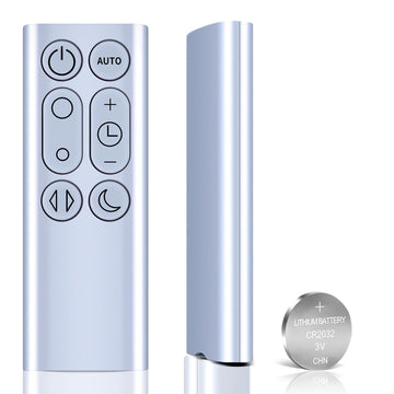 Replacement Fan Remote Control Compatible for Dyson DP01 DP03 TP02 TP03 Pure Cool Link Purifying Fan, Part Number 967400-01 (Sliver Color with Battery)