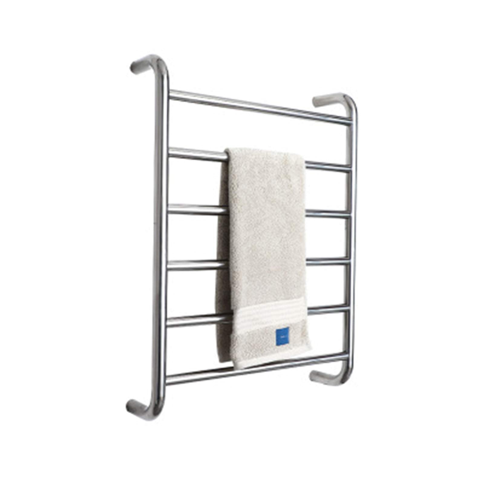 Intelligent Electric Heated Towel Rack, 6-Bar Wall-Mounted Electric Towel Warmer, Electric 304 Stainless Steel Heated Towel Rail for Home Hotel, Bathroom Drying Rack,Hardwired (Plug in)