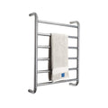Intelligent Electric Heated Towel Rack, 6-Bar Wall-Mounted Electric Towel Warmer, Electric 304 Stainless Steel Heated Towel Rail for Home Hotel, Bathroom Drying Rack,Hardwired (Plug in)