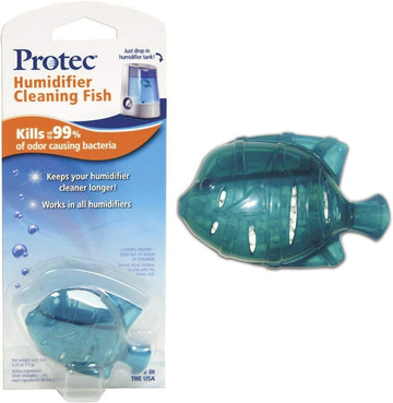 Protec Humidifier Cleaning Fish, Tank Cleaner, Humidifier Cleaner, Fights Slime & Odor, Lasts 30 Days, 1 Count, Color May Vary