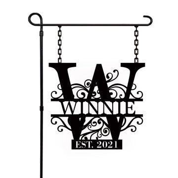 Personalized Metal Garden Flag Sign