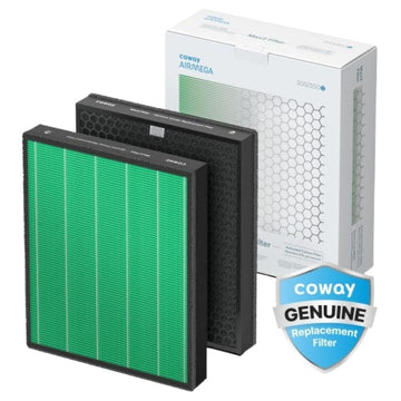 COWAY Airmega 300/300S Genuine Replacement Filter Set includes Max 2 HEPA and Activated Carbon, AP-1515-FP