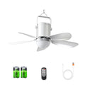 17'' Ceiling Fan with Light and Remote, 10800mAh Battery Operated Gazebo Fan?Outdoor Hanging Fan for Gazebo, RV?Patio, Camping Tent, Greenhouse,Porch ?Chicken Coop, USB-C Fast Charge