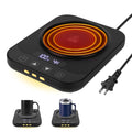 Coffee Mug Warmer for Desk with 9 Temperature Settings, Auto Shut Off, Digital Display, Smart Timing & Reservation, Electric Cup Warmer for Office, Home, Tea, Milk & Beverage Heating (Black)