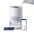 BLUEAIR Premium Smart Humidifier for Large Rooms, Bedrooms, Better Sleep with Evaporative Invisible Mist Tech, Auto Humidify, Easy Top Fill, Smart Control with App, Touchscreen, 3.5L Tank for 48 hours
