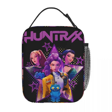 KDWER Cartoon Lunch Bag Cool Portable Insulated Lunch Box Reusable Totes For Women Men Work Picnic Camping