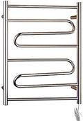 Bathroom Wall Heater Electric Towel Warmer Rack, Wall Mounted Heated Towel Bars, Metal Bathroom Dryer Rack for Clothes and Towels 31.5 x 22 x 4.82 inch,Plugin (Color : Plugin) (Plu