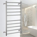 Heated Towel Rail Rails Electric Towel Warmer, Towel Warmer for Bathroom Plugin/Hardwired 304 Stainless Steel 5+5 Heated Bars Towel Drying Rack Heated 135 Watt (Hardwiring)