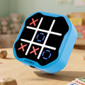 3 in 1 Electronic Tic Tac Toe Game, Handheld Digital Tic Tac Toe Bolt Game with Silent Mode, Portable Learing Toy Gift for Kids & Adults, Blue (One Pack)