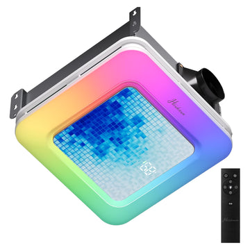 Socket Fan Light with Remote - 20'' Modern Small Ceiling Fans with Lights, 2200 Lumens Dimmable Led Bulb, 3 Colors 3000K-6500K, Easy Install Screw in E26 Base for Bedroom Living Room Kitchen Garage