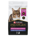 Purina Pro Plan Sensitive Skin and Stomach Cat Food, Lamb and Rice Formula - 7 lb. Bag