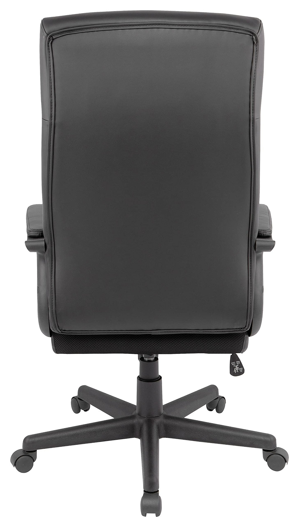 Staples Rutherford Manager Office Chair, High Back, Faux Leather, Black, 44.8-48.6" H x 27.4" W x 29.8" D