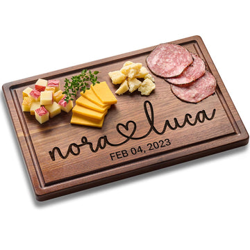 Personalized Cutting Board Wedding Gift, Customized Bridal Shower Gifts, Wedding Shower Gifts, Engraved Gifts for Couples 2026, Custom Anniversary Wooden Gifts