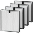 4 Pack APH3000 Replacement Filter Compatible with KNKA APH3000 Air Purifier, 3-in-1 HEPA Filter with CarbonTech Filters 99.97% of Pollen, Dust, Pet Dander, Smoke, Odors