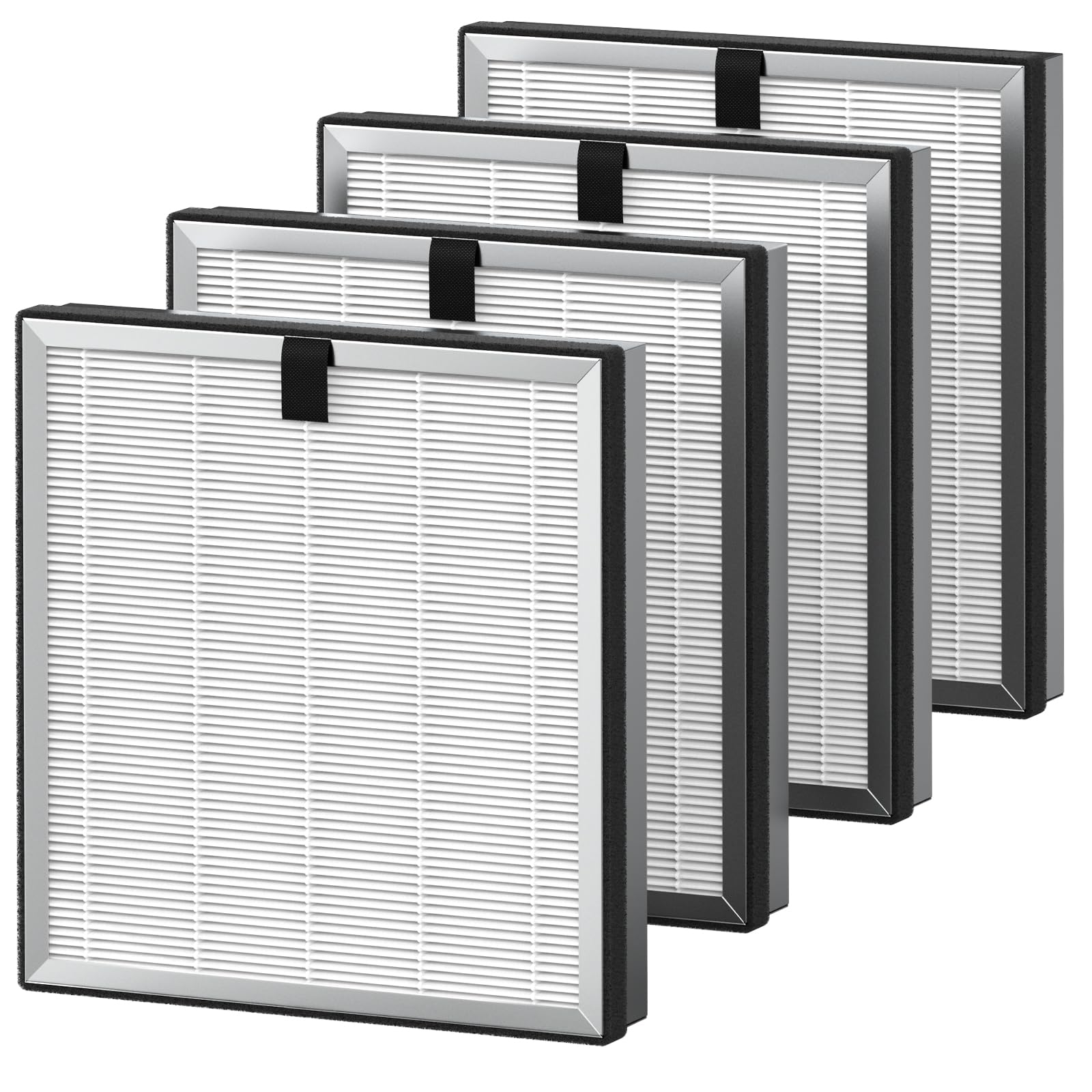4 Pack APH3000 Replacement Filter Compatible with KNKA APH3000 Air Purifier, 3-in-1 HEPA Filter with CarbonTech Filters 99.97% of Pollen, Dust, Pet Dander, Smoke, Odors