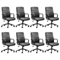 Office Desk Chair, Leather Conference Room Chairs with Wheels, Modern Executive Office Chairs Adjustable Height, Ergonomic Swivel Rolling