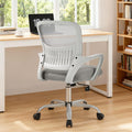 Sweetcrispy Computer Desk Chair, Mesh Office Chair, Lumbar Support, Grey, 23 Inch