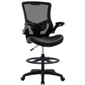 Bestoffice | Tall Drafting Chair | Black | Ergonomic Office Chair, 24L*25W*53H
