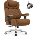 Big and Tall Office Chair 650lbs,heavy Duty Office Chairs with Dual Rubber Wheels,extra Wide Desk Chair,adjustable Ergonomic Lumbar