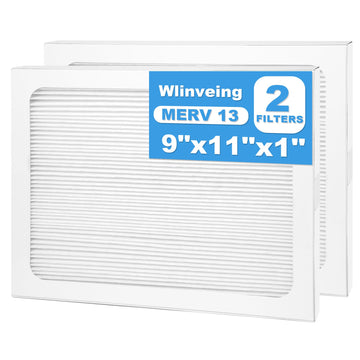 9 x 11 x 1 Dehumidifier Filter MERV 13 Compatible with Santa Fe Compact70, Ultra70, Element, Compact2, UA 65H dehumidifier Models, 2 Packs