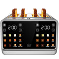 4-Slice Smart Toaster, 1800W Digital Touchscreen with Dual-Zone Control, 1.5" Extra-Wide Slots for Bagels & Thick Bread, 6 Browning Levels & 6 Presets, Single-Slot Energy Saving, Defrost/Reheat