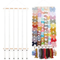 OAOLEER Hair Bow Holder Organizer for Girls?Hair Clips Headband Organizer Storage Wall Hanging Home Decor for Girls Room (1Pcs White 28Inch)