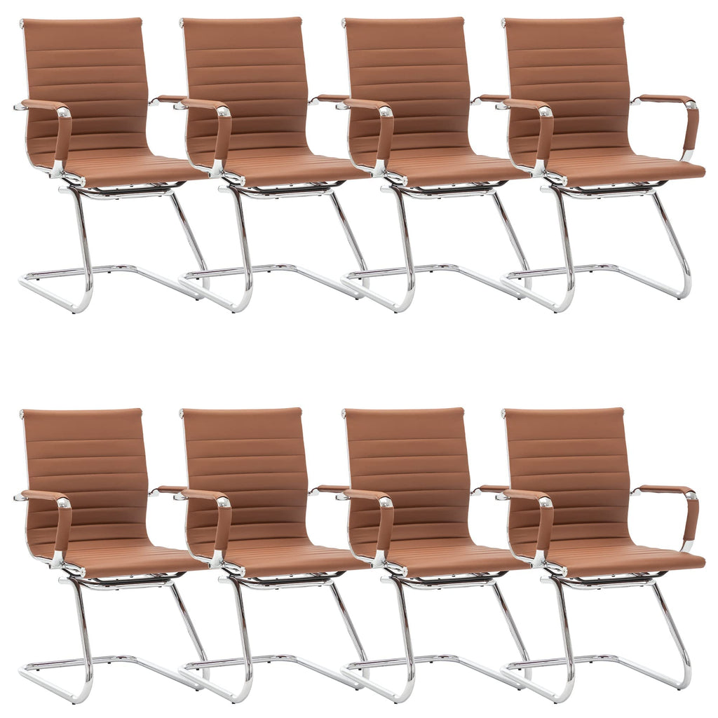 Dm Furniture Conference Room Chairs Set of 8, Waiting Room Chairs with Arms, Reception & Waiting Room Seating, No Wheels Meeting Chairs with