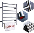Bathroom Wall Heater 304 Stainless Steel Heated Towel Rack WallMounted 7Pole Electric Towel Drying Rack 69060080 Polishing 85W Plugin (Color : Hardwiring) (Hardwiring)