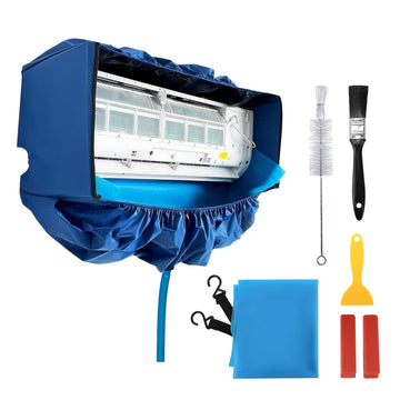 Mini Split Cleaning Kit, Waterproof Cleaning Bag, Multi-Size AC Cleaning Kit, Universal Design Fits 27" - 48" Long Units, AC Cleaning Bag with Splash-Proof Design, AC Cleaning Cover
