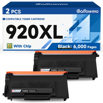 TN920XL Toner Replacement for Brother TN920XL TN920 TN 920XL Toner Cartridges Works for Brother MFC-L5915DW MFC-L5710DW HL-L6210DW HL-L5210DW L5210DN L5210DWT L6210DW L6210DWT L6310DW Printers 2-Pack
