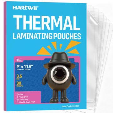 3.5Mil Laminating Sheets 8.5 x 11 Inches,30Pack Letter Size Thermal Laminating Pouches 9 x 11.5 Clear Lamination Sheet Paper Round Corners, Clear for Documents,Office,School,Home Supplies
