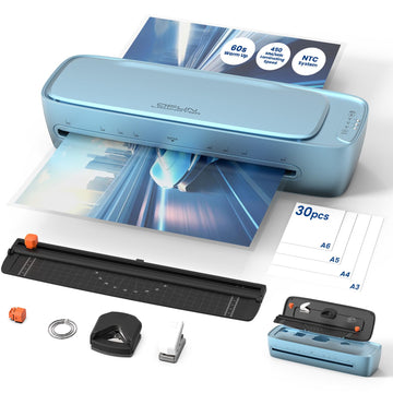 Laminator Machine with Laminating Sheets Thermal Cold Laminating Machine 13 Inch Wide, 60S Warm Up Portable Personal Laminator for Teachers 11x17 Large Lamination Machine for Home Office Laminate Kit