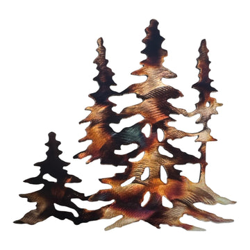 Forest Trees Metal Wall Art Decor