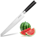 Tingling Watermelon Knife 9" Melon Slicer: Fruit Knives for Cantaloupe, Pineapple Made of High Carbon Steel with Gift Box - Fruit Cutting Knife with Pakkawood Handle