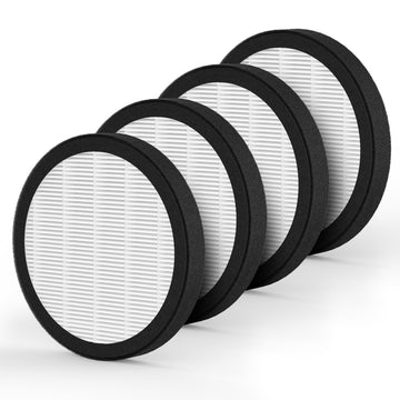 4-Pack MB-032 Replacement Filter Compatible with TDBYWAE MB-032 Air Purifier, 3-in-1 High-Efficiency Filter Filtration