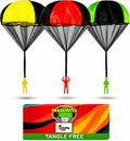 nutty toys Parachute Toys for Kids - Tangle Free Outdoor Flying Parachute Men, Top Indoor & Outside for 3 4 5 6 7 8 9 10 11 12 Year Old, Best Easter Basket Stuffers Idea 2026, Unique Boy & Girl Gifts