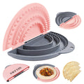Tortilla Sealer,SELERS,Tacos Tortilla Crimper Maker,Removable & Adjustable 4"- 10" /6"- 12",Quesadilla Crimper for 4''-12'' Wraps,Burritos,Pasties,Tortilla,Dumplings,Sandwich,Grey Pink (4"+6"+8")
