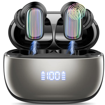AI Language Translator Earbuds Real Time, 164 Language/6 Translation Modes Translator Earbuds 3-in-1 Translation Headphones, Bluetooth 5.4 Translation Device for Travel Business Learning, Black