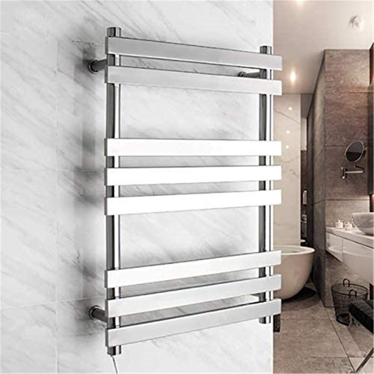 Towel Heater, Electric Towel Rack Bathroom Wall-Mounted Safety Energy Saving Home Bathroom Accessories Towel Dryer