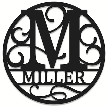 Personalized Metal Monogram Sign. Wedding Gift. Family Name Sign. Outdoor Name Sign. Anniversary. Last Name Sign. Metal Sign. Front Door.