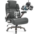 Big and Tall Office Chair 700lbs, Ergonomic High Back Computer Desk Chair, Large, Grey-1