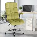 Reficcer Fabric Office Chair, High Back Velvet Executive Desk Chairs with Lumbar Support Ergonomic Computer Task Chair with Flip-up Arms and