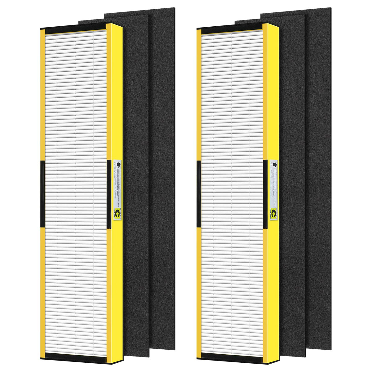 FLT5000 Filter-C True HEPA Replacement Filter for AC5000 AC5000E Air Purifier Compatible with G-Guardian AC5250PT, AC5300B, AC5350B, AC5350W, CDAP5500, 2 True HEPA Filter C + 4 Pre-Filters