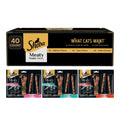 Sheba Meaty Tender Sticks Soft Cat Treats Chicken, Tuna, and Salmon Flavor, 0.14 oz., 40 Sticks