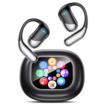 Real-Time AI Translation Earbuds 198 Languages Translator Earphones, Audifonos Traductores Inglés Español, Bluetooth 6.1, OWS Open Ear & LCD Touch, Translating Device for Travel Meetings Learning