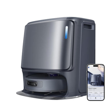 NARWAL Freo Z Ultra Robot Vacuum and Mop Combo, Dual RGB Cameras and Chips, AI Avoidance, 12000Pa Suction, Real-Time Decisions, Adaptive Hot-Water Self Wash & Self Emptying, Quiet, Grey (Renewed)
