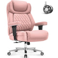 Big and Tall Office Chair 650lbs,heavy Duty Office Chairs with Dual Rubber Wheels,extra Wide Desk Chair,adjustable Ergonomic Lumbar