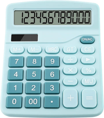 Desktop Calculator, 12-Digit Desk Calculator with Large Display, Big Button Calculator with Large Easy-Press Keys, Office Calculator for Desk, Basic Calculator for Home, School & Business