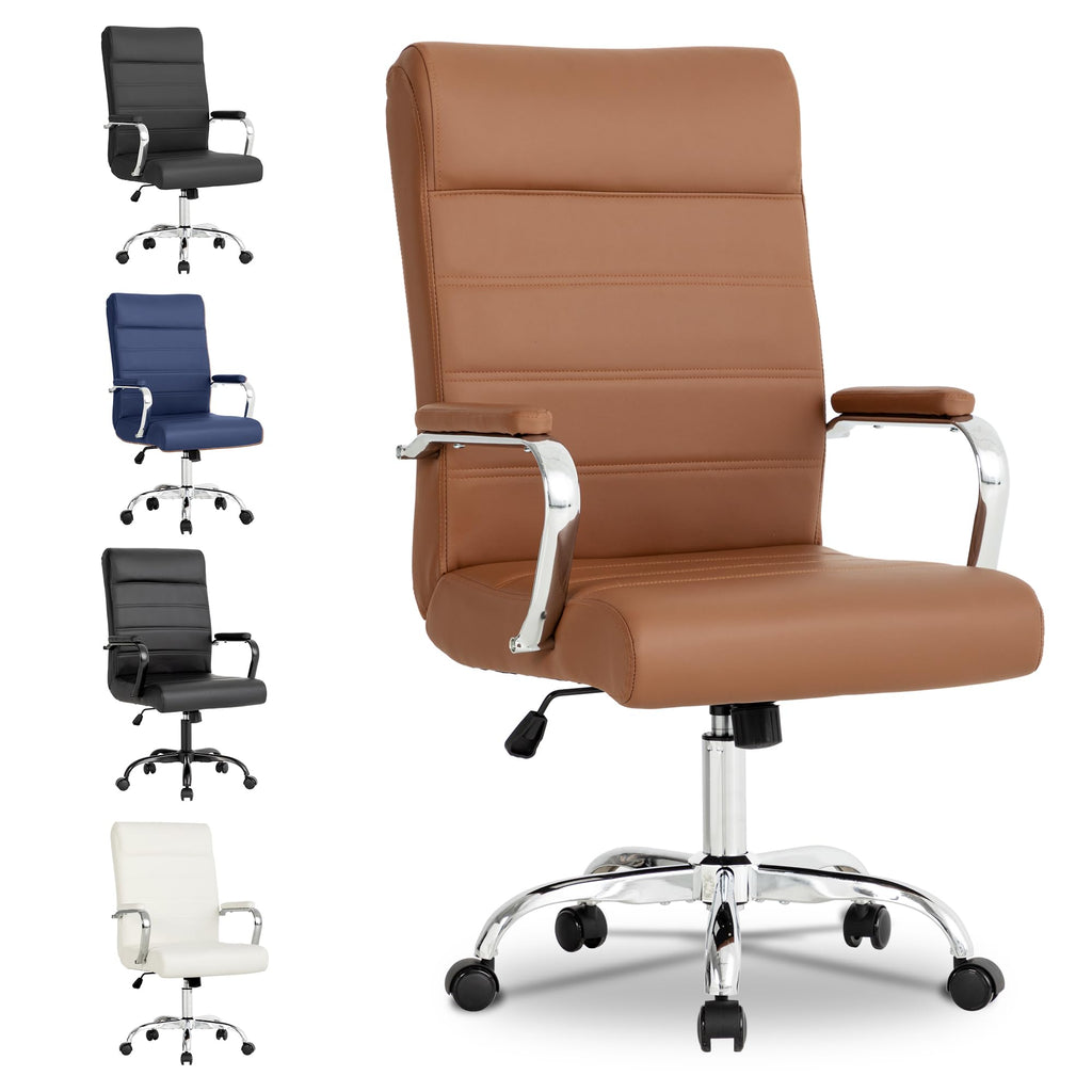 Bowthy Modern Office Desk Chair, Conference Room Chairs, High Back Ergonomic Home Ofiice Chair, Adjustable Height Swivel Executive Computer